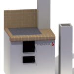 Soba cu plita de 50x50cm