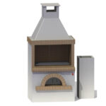 Gratar de gradina cu cuptor - 105 cm