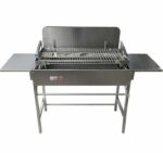 Grătar inox rotativ cu pedală