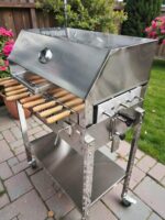 Grătar din inox cu capac - imagine 2