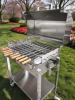 Grătar din inox cu capac - imagine 3