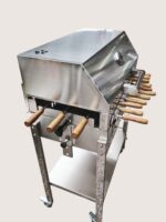 Grătar din inox cu capac - imagine 4