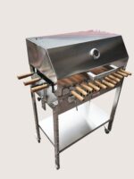 Grătar din inox cu capac - imagine 5