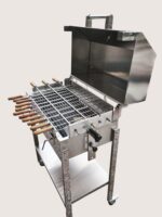 Grătar din inox cu capac - imagine 6