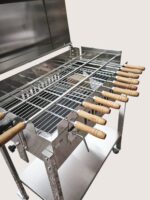 Grătar din inox cu capac - imagine 7