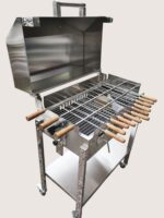 Grătar din inox cu capac - imagine 8