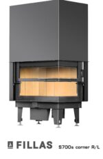 Focar șemineu din oțel S700s Corner R/L VESTA FILLAS - imagine 2