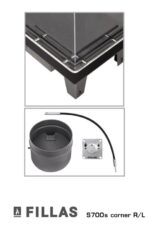 Focar șemineu din oțel S700s Corner R/L VESTA FILLAS - imagine 4