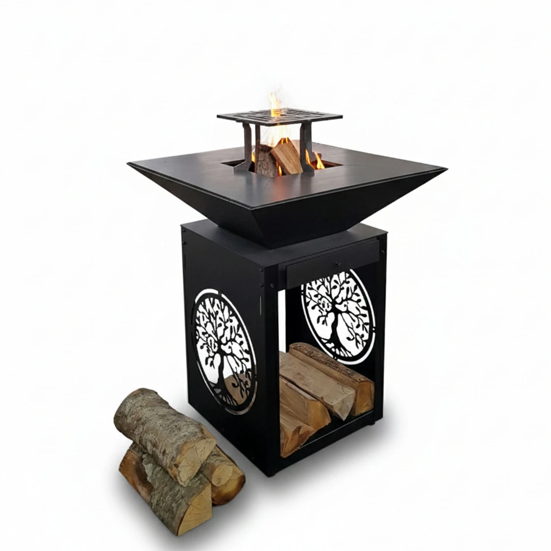 BBQ-Fireplace-Grand-Transformer-Cube-75-High-5 Grătar cu plită N6 - imagine 1